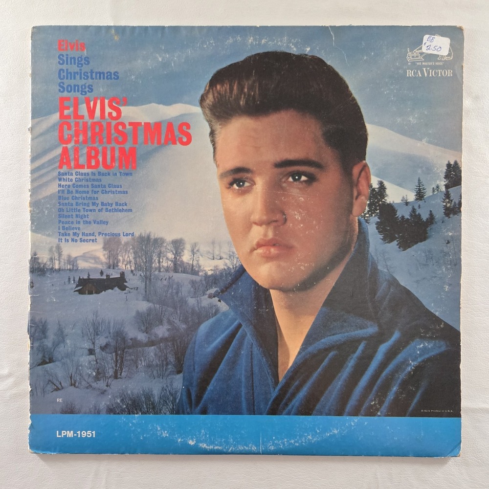 Elvis Presley – Elvis' Christmas Album RCA Record 1959 Good Tested